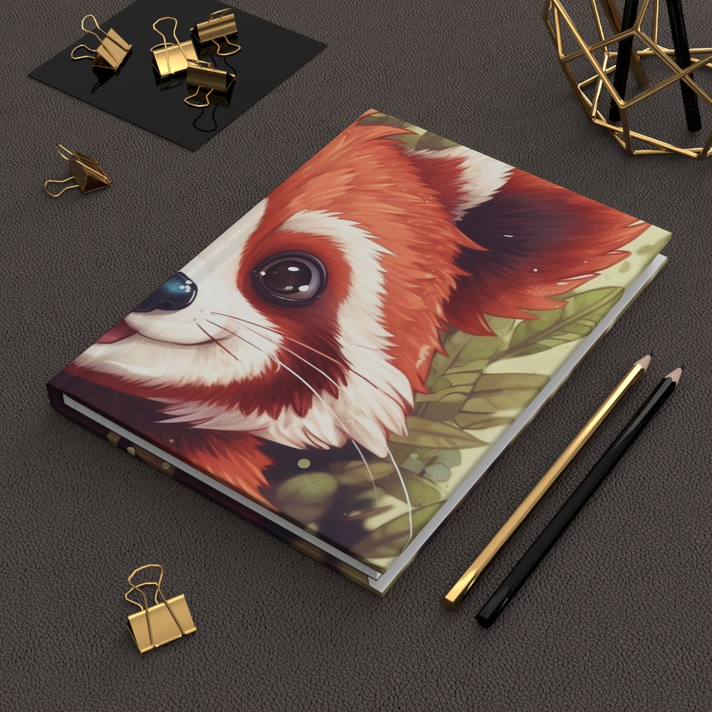 Hardcover Journal Matte - Red Panda