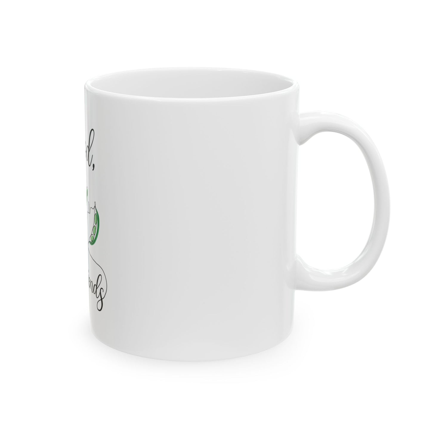 Ceramic Mug, (11oz, 15oz) - Vegan Design