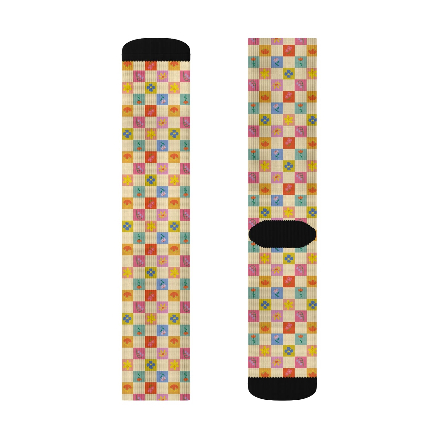 Sublimation Socks - Flower Pattern