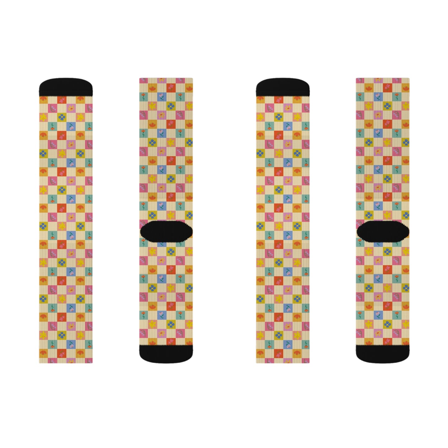 Sublimation Socks - Flower Pattern