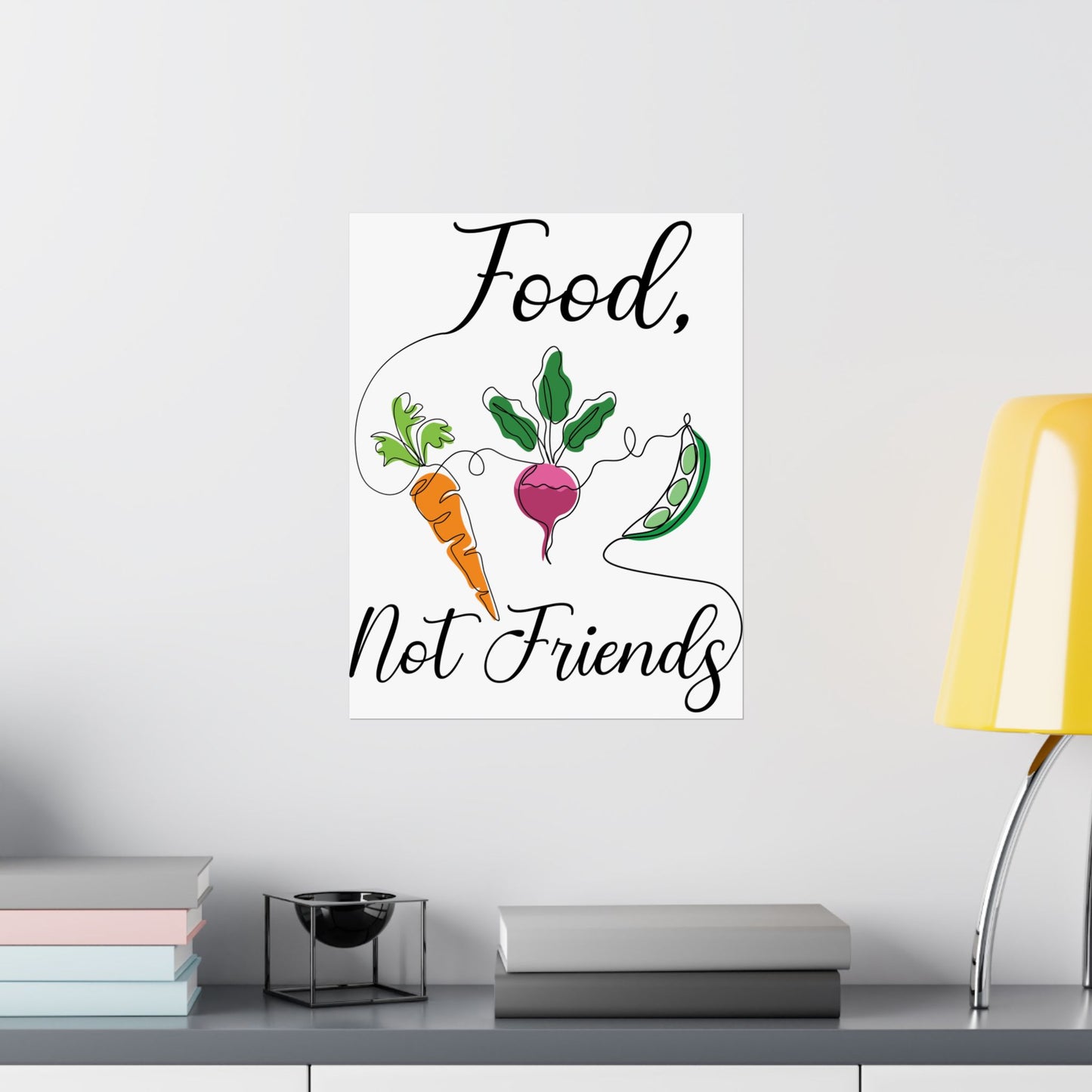 Matte Vertical Posters - Vegan Design