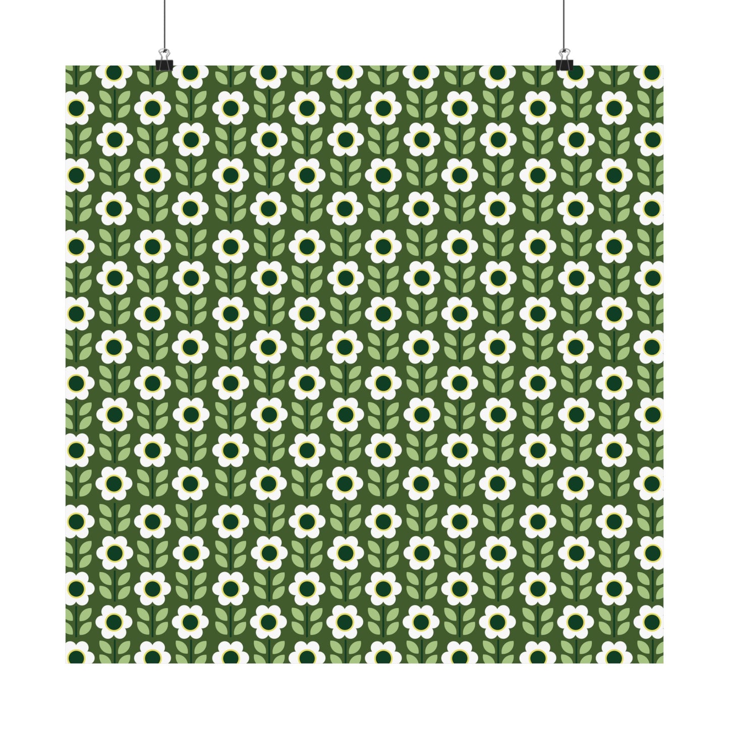 Matte Vertical Posters - Daisy Maze