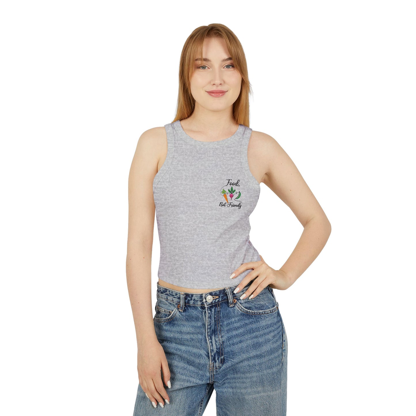 Women's Micro Rib Racer Tank Top - Vegan Design