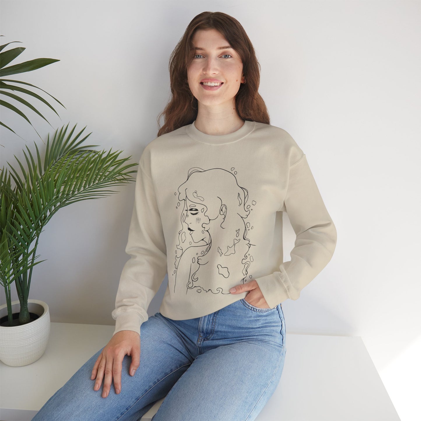 Unisex Heavy Blend™ Crewneck Sweatshirt - Water Girl