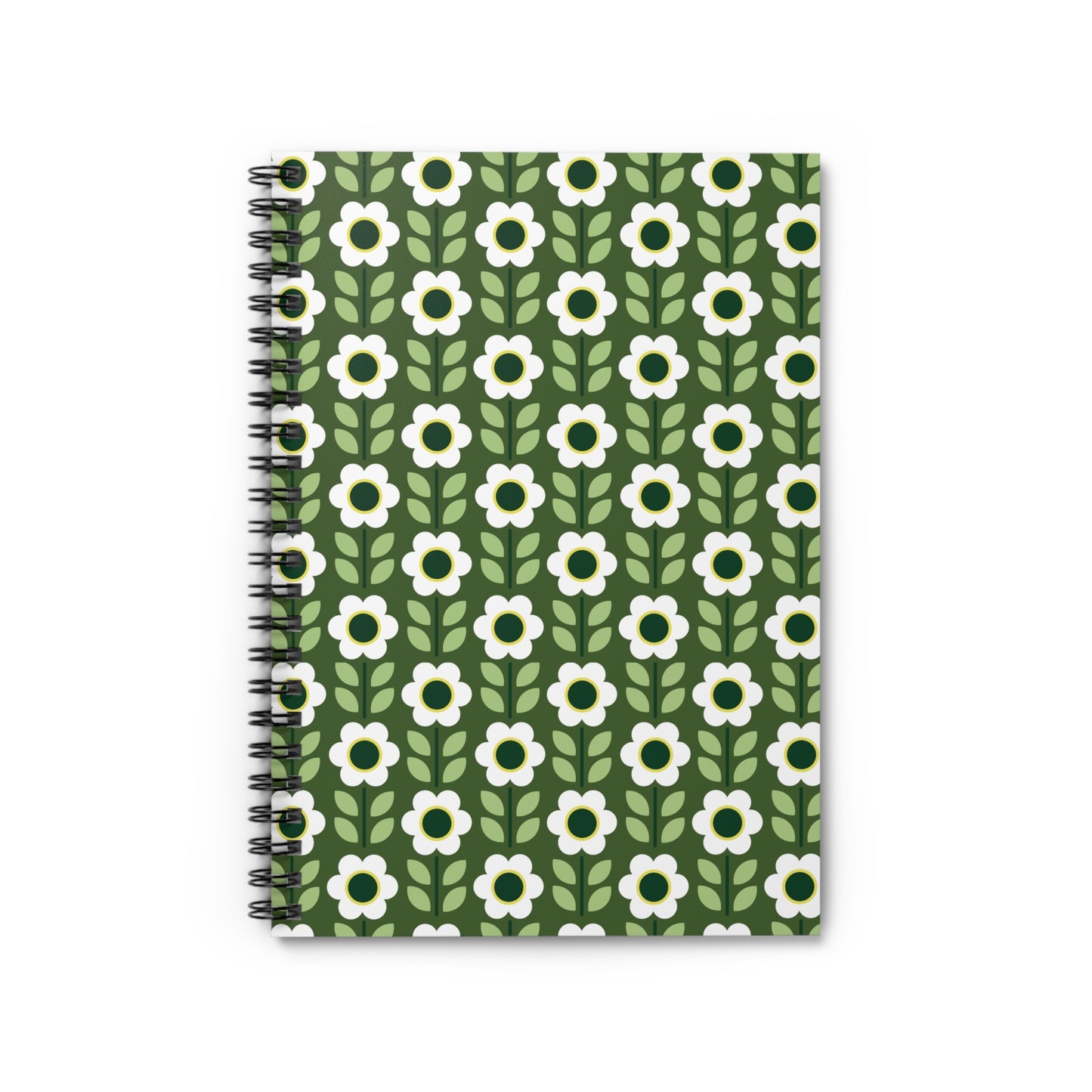 Spiral Notebook - Ruled Line - Daisy Maze