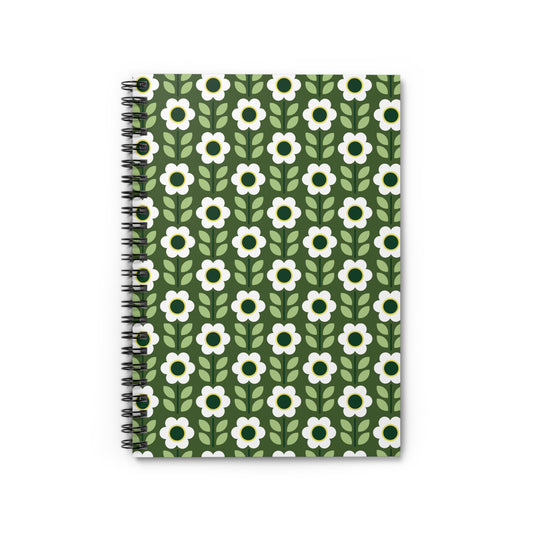 Spiral Notebook - Ruled Line - Daisy Maze