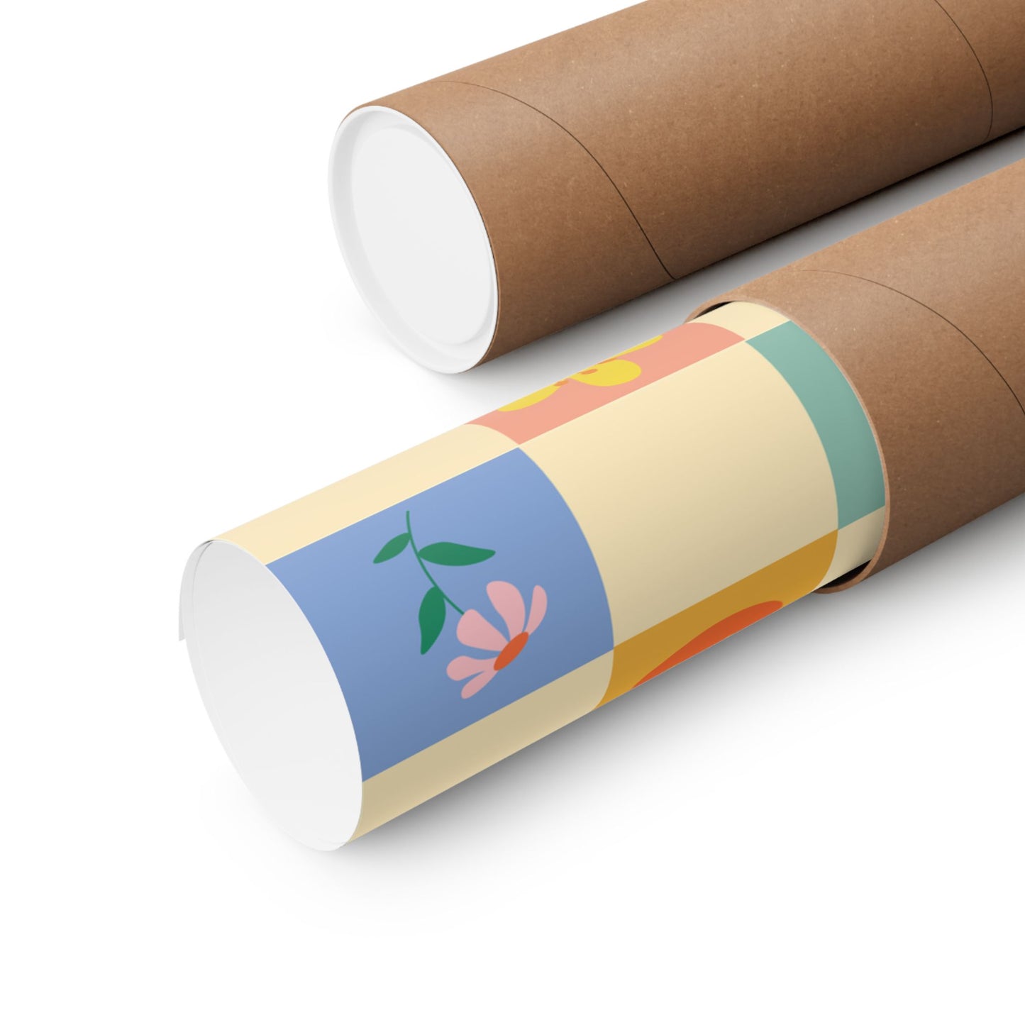 Matte Vertical Posters - Flower Pattern