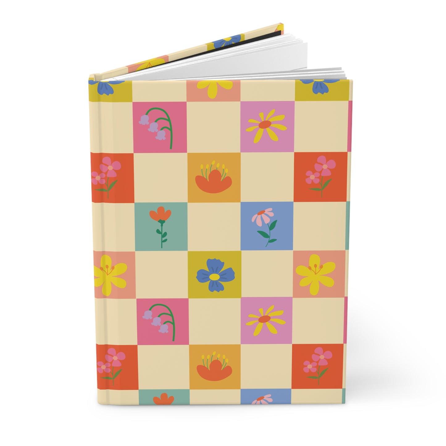 Hardcover Journal Matte - Flower Pattern