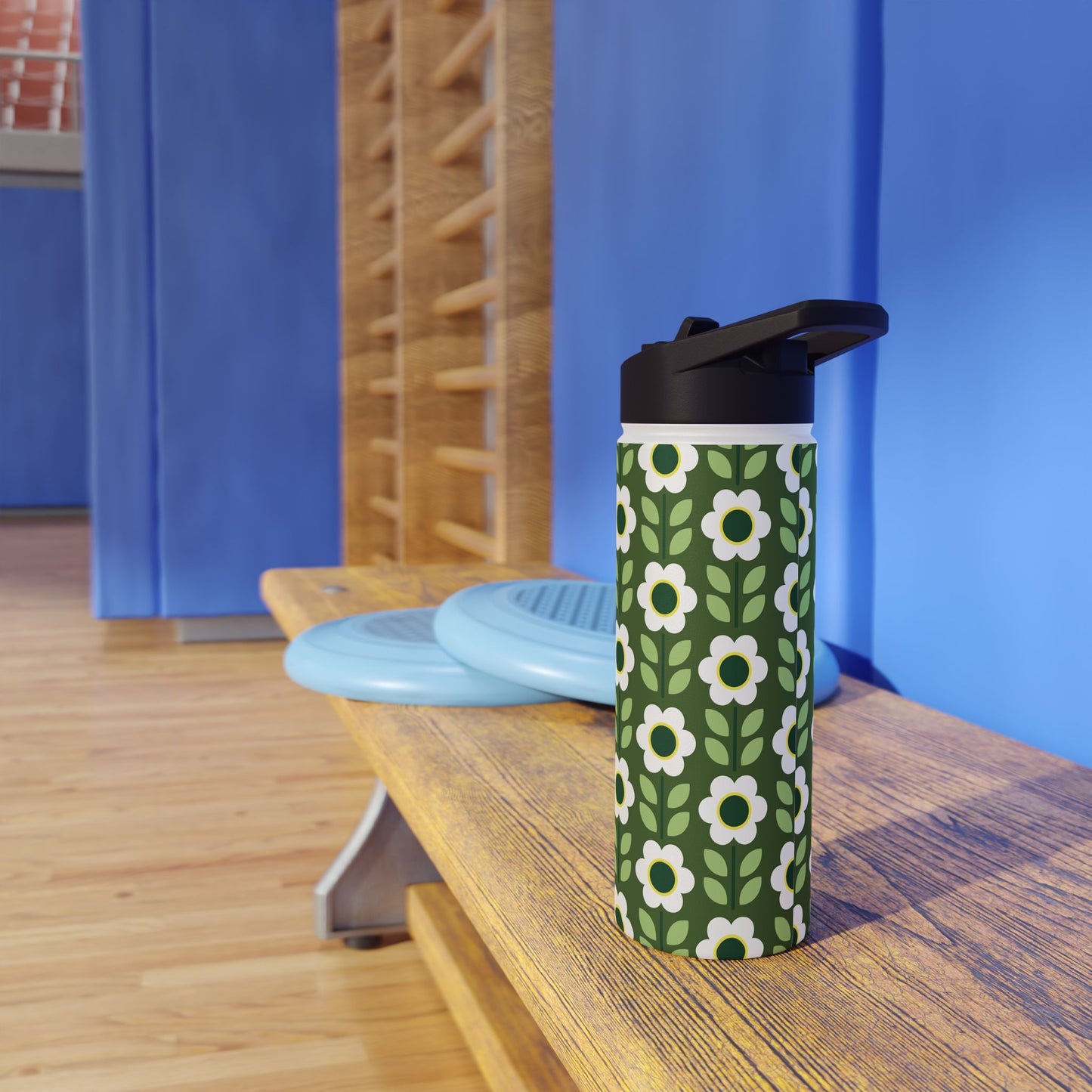 Stainless Steel Water Bottle, Standard Lid - Daisy Maze