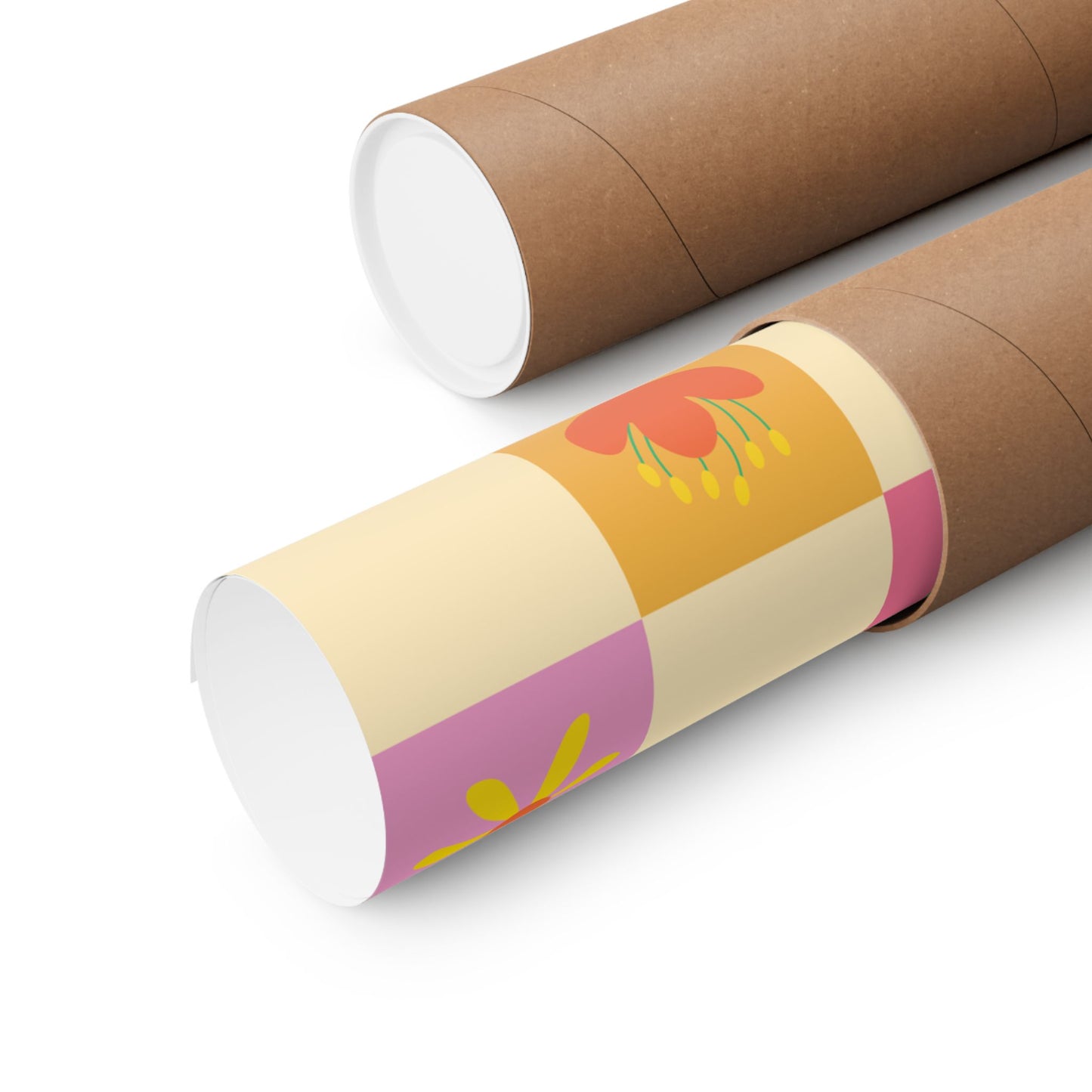 Matte Vertical Posters - Flower Pattern