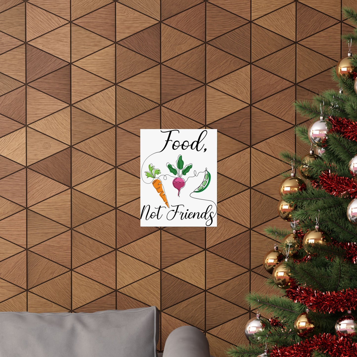Matte Vertical Posters - Vegan Design