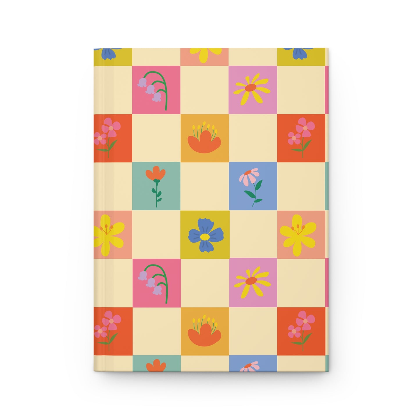 Hardcover Journal Matte - Flower Pattern