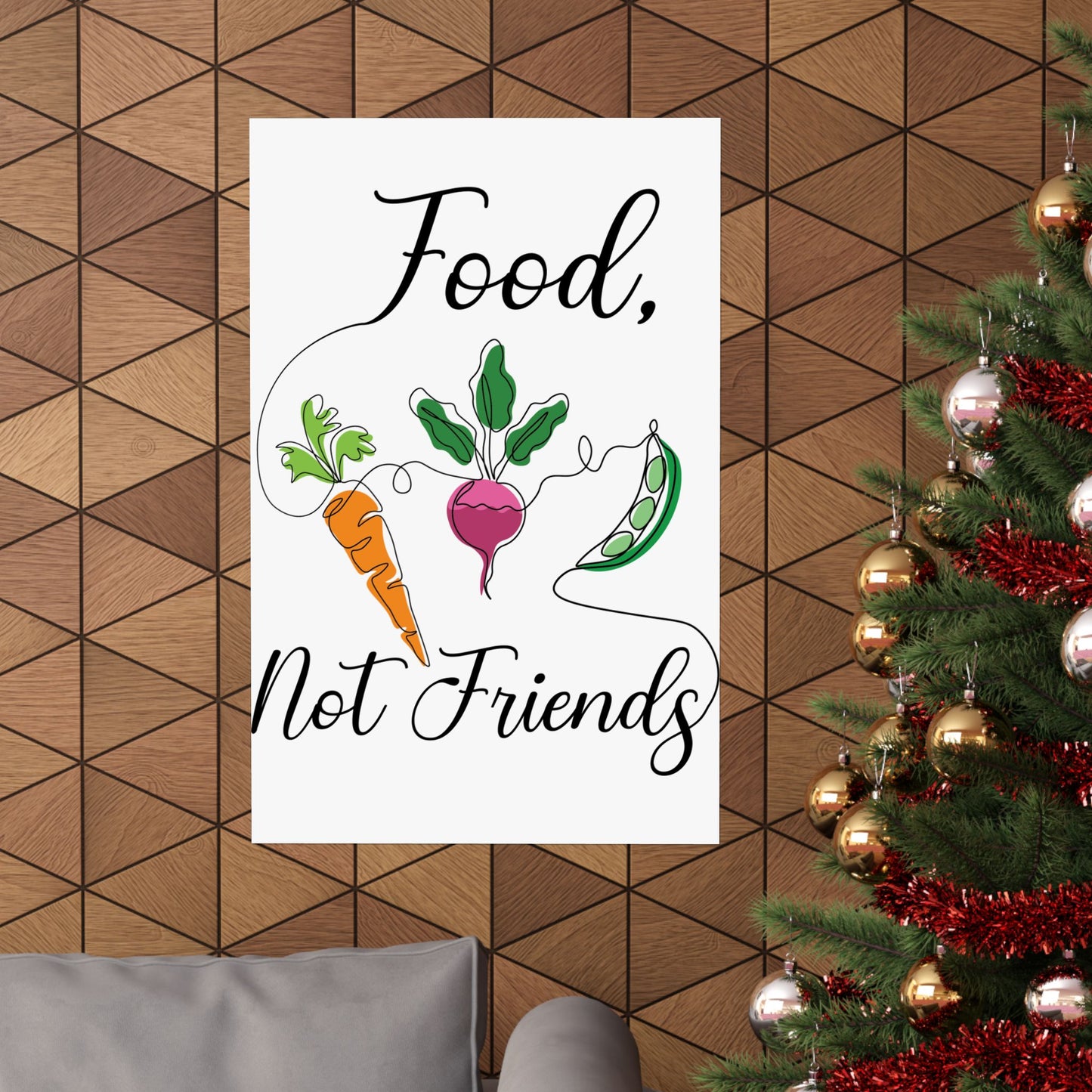 Matte Vertical Posters - Vegan Design
