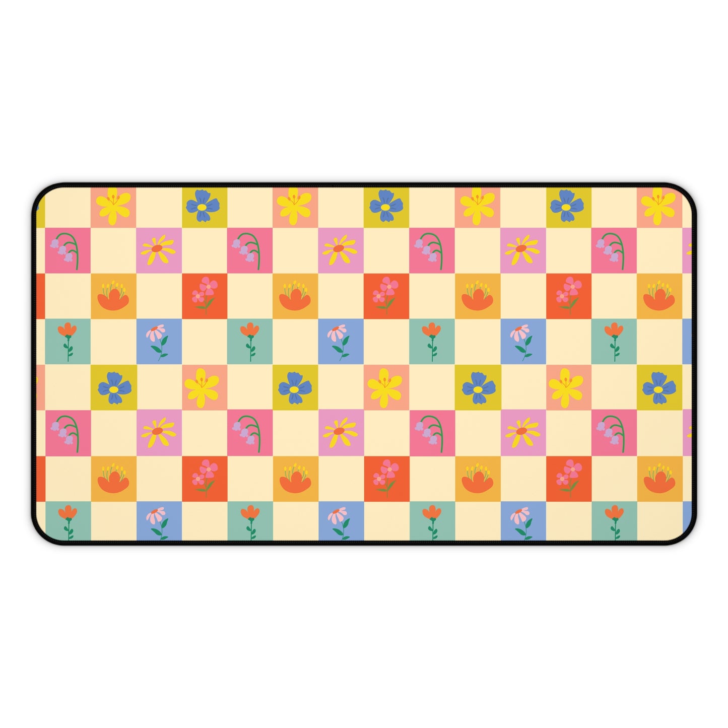 Desk Mat - Flower Pattern