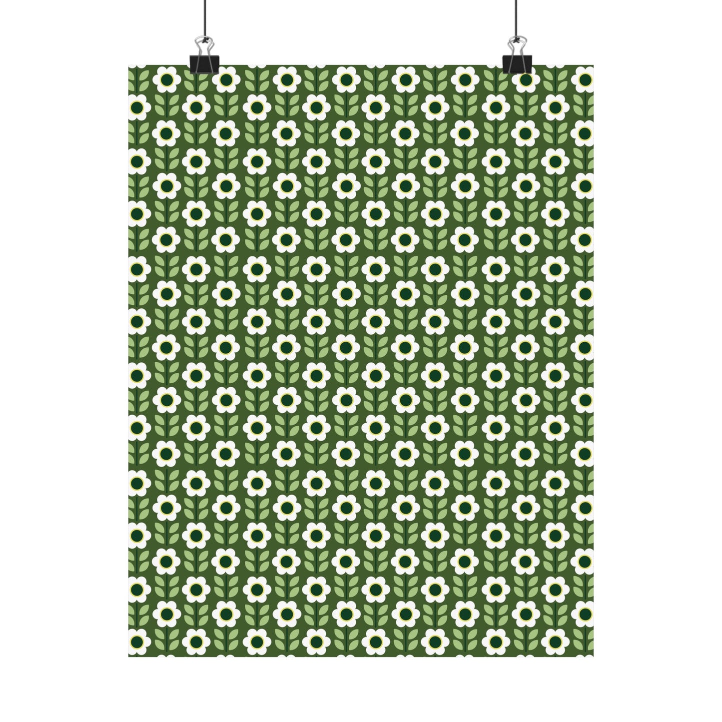 Matte Vertical Posters - Daisy Maze