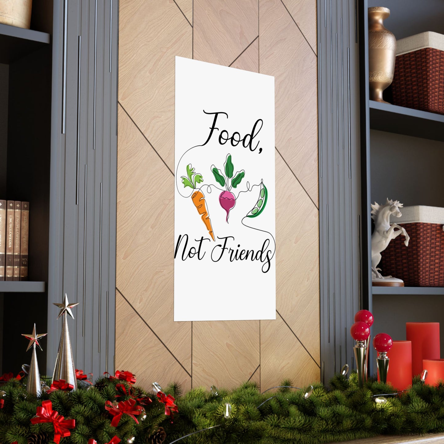 Matte Vertical Posters - Vegan Design