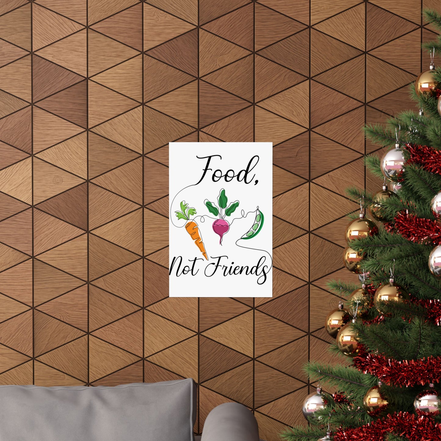Matte Vertical Posters - Vegan Design