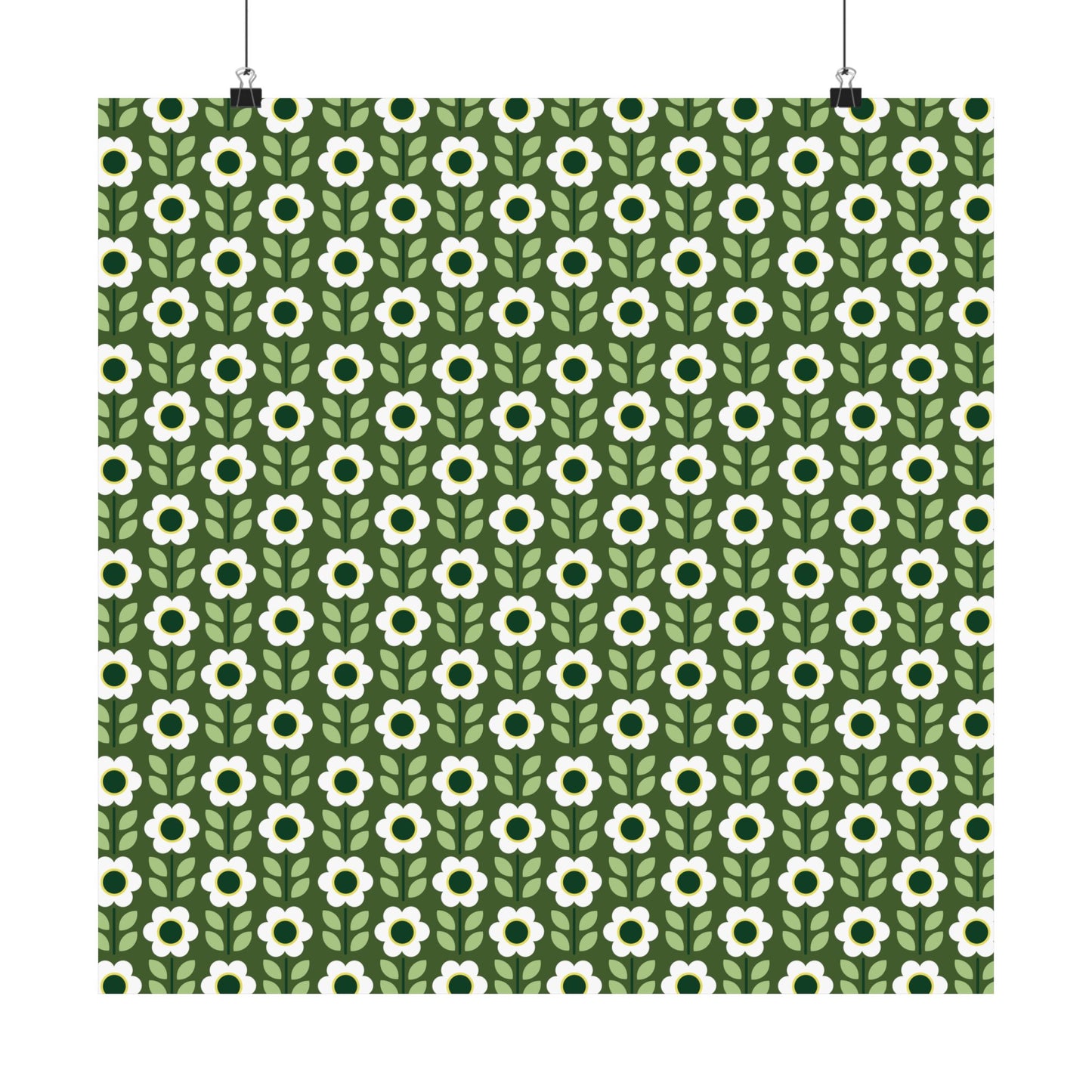Matte Vertical Posters - Daisy Maze