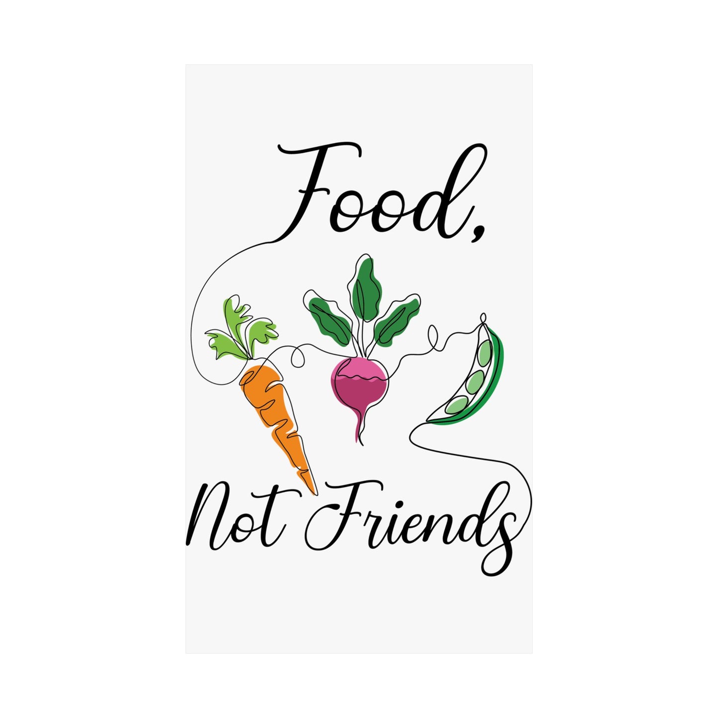 Matte Vertical Posters - Vegan Design