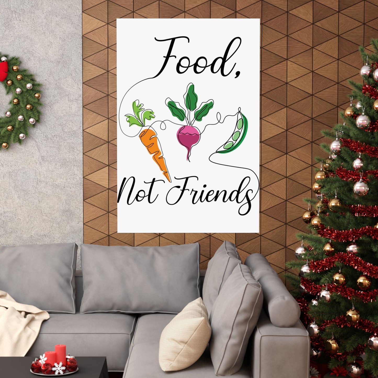 Matte Vertical Posters - Vegan Design