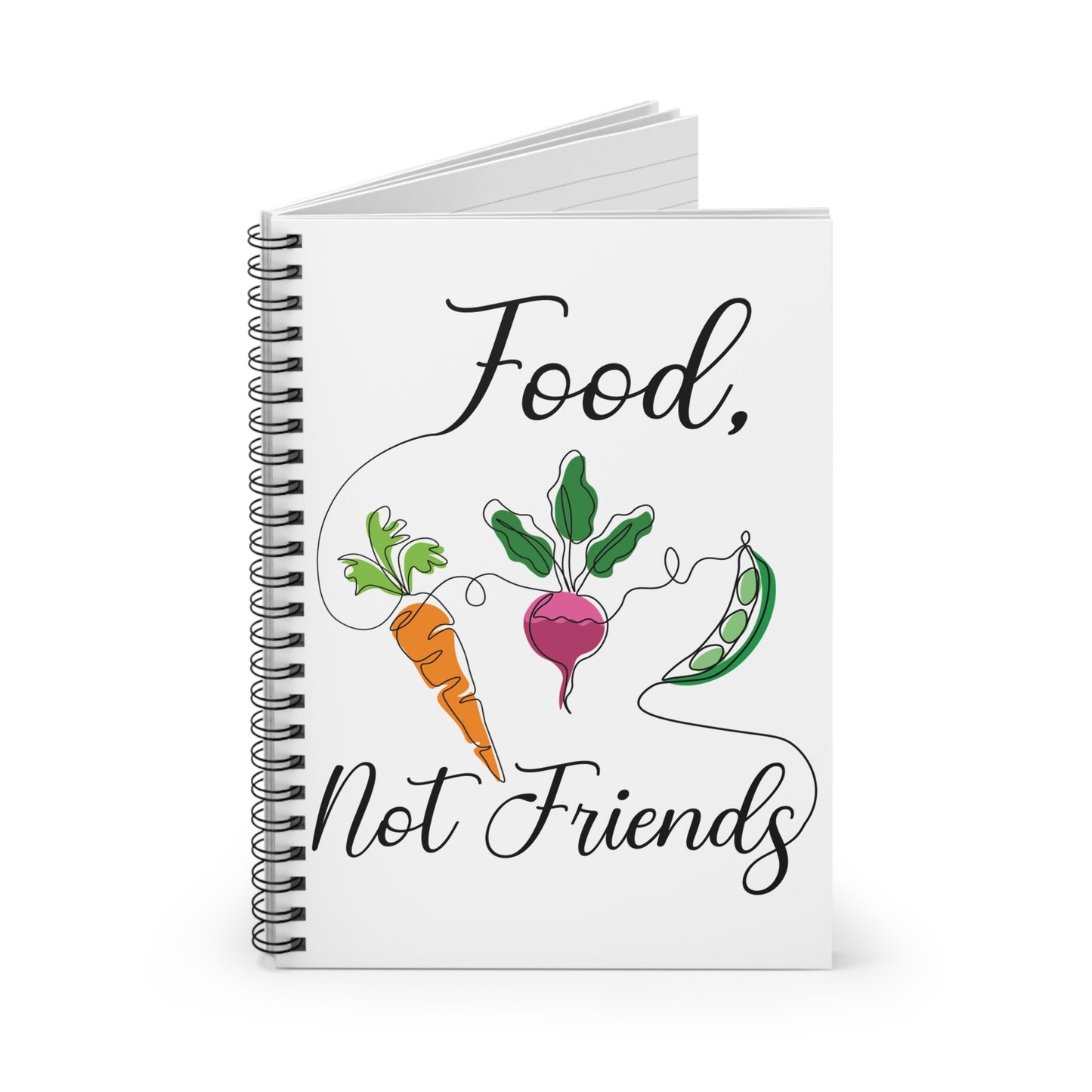 Spiral Notebook - Ruled Line - Vegan Design