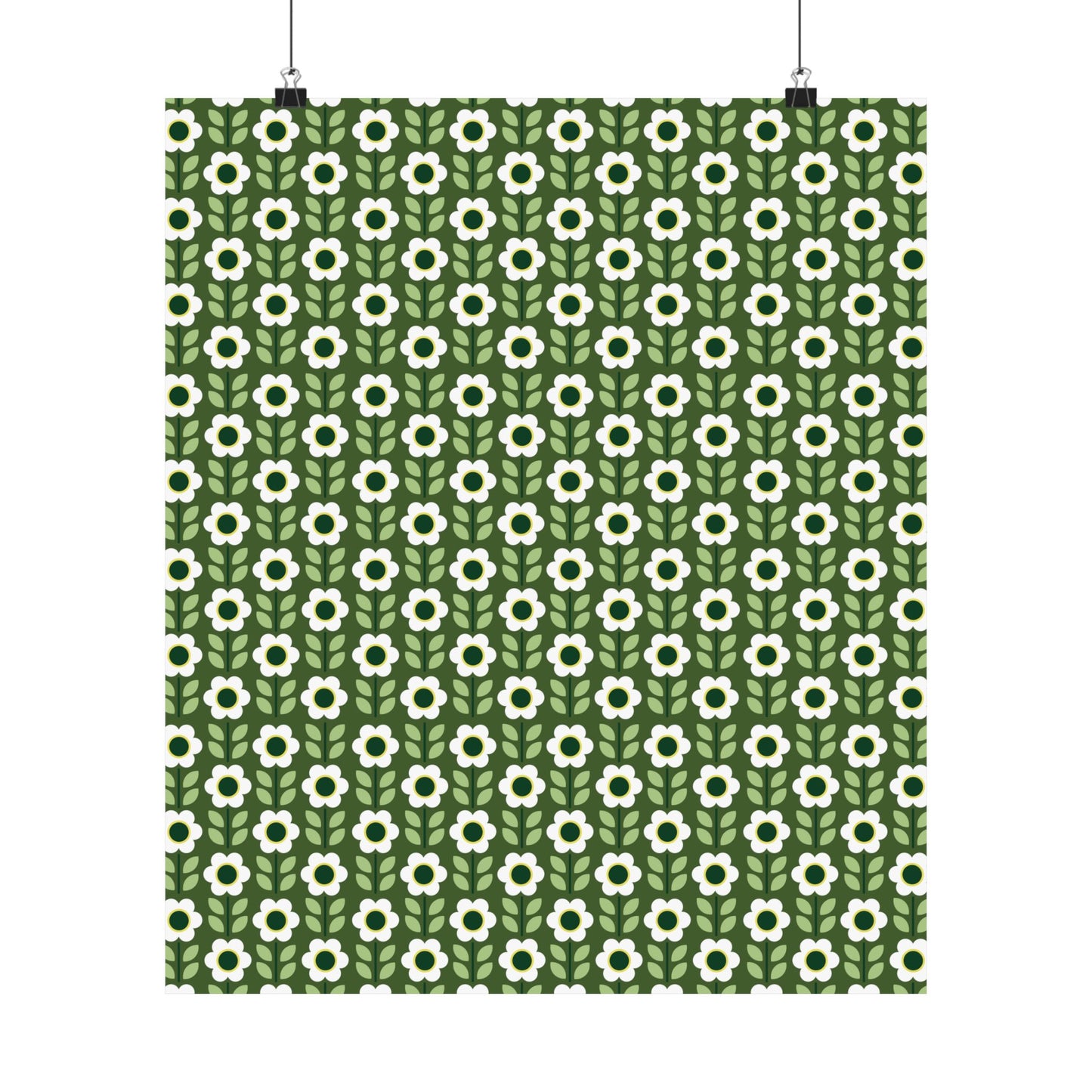 Matte Vertical Posters - Daisy Maze