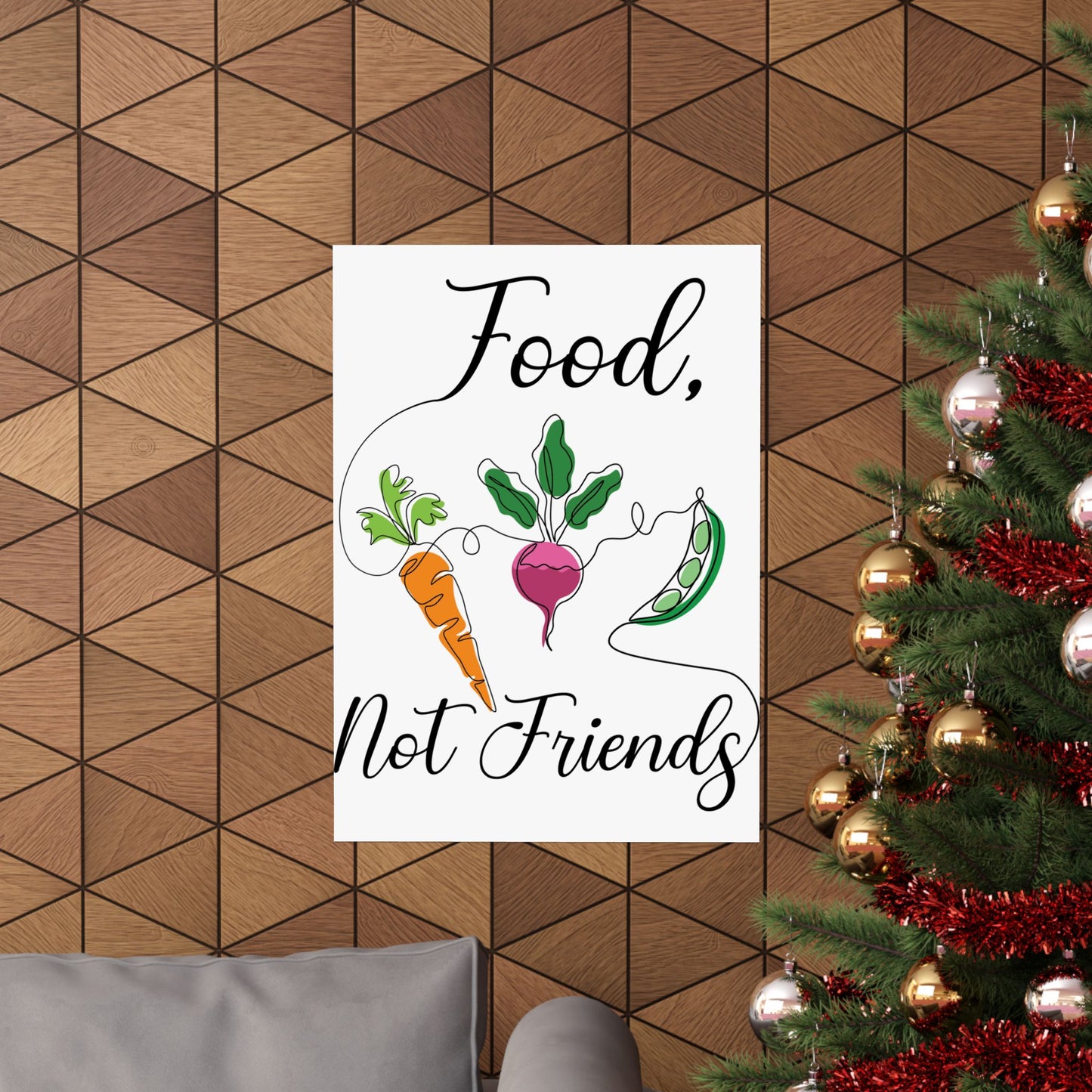Matte Vertical Posters - Vegan Design