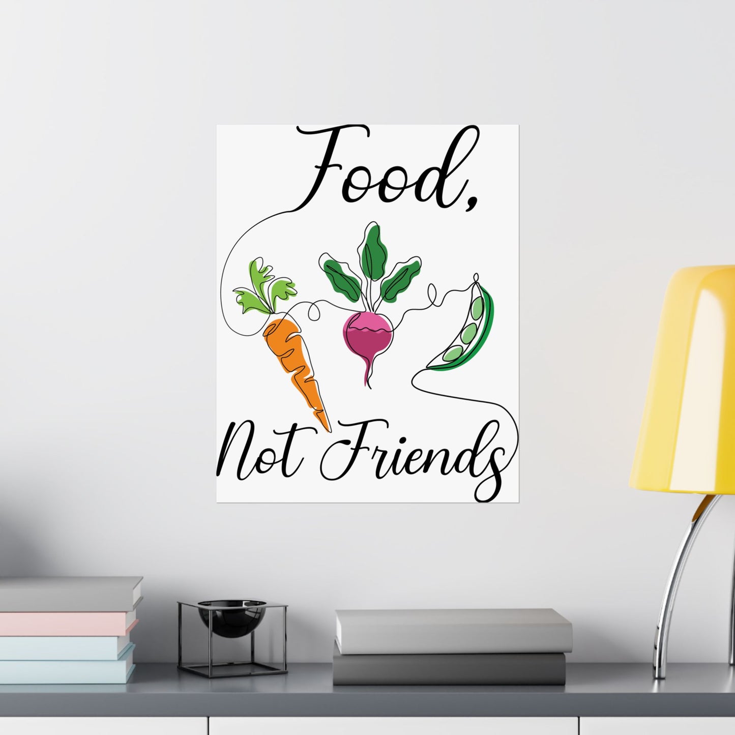 Matte Vertical Posters - Vegan Design