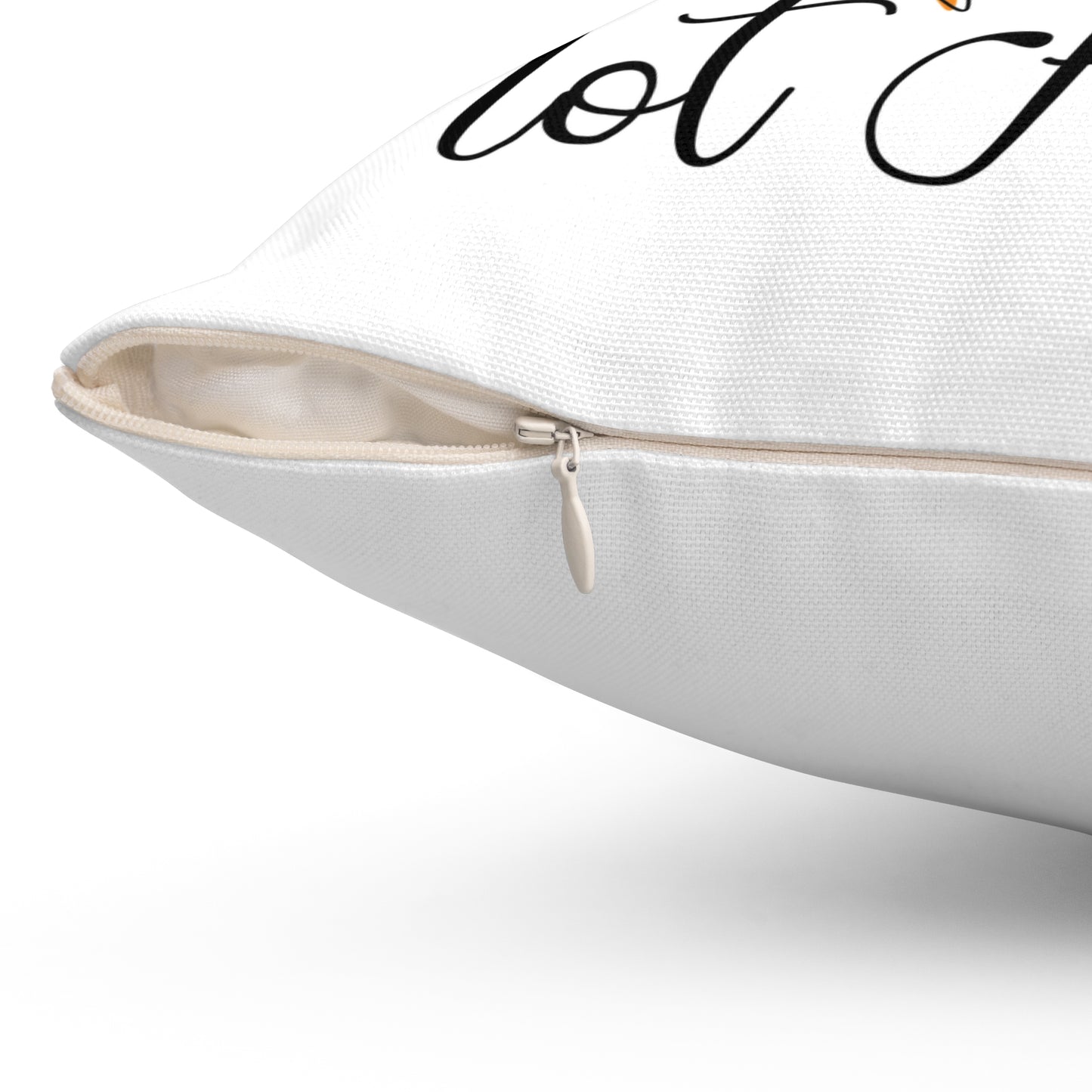 Spun Polyester Square Pillow - Vegan Design
