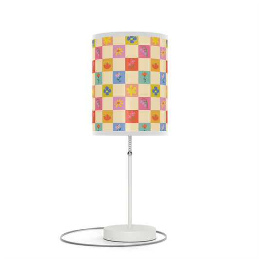 Lamp on a Stand, US|CA plug - Flower Pattern