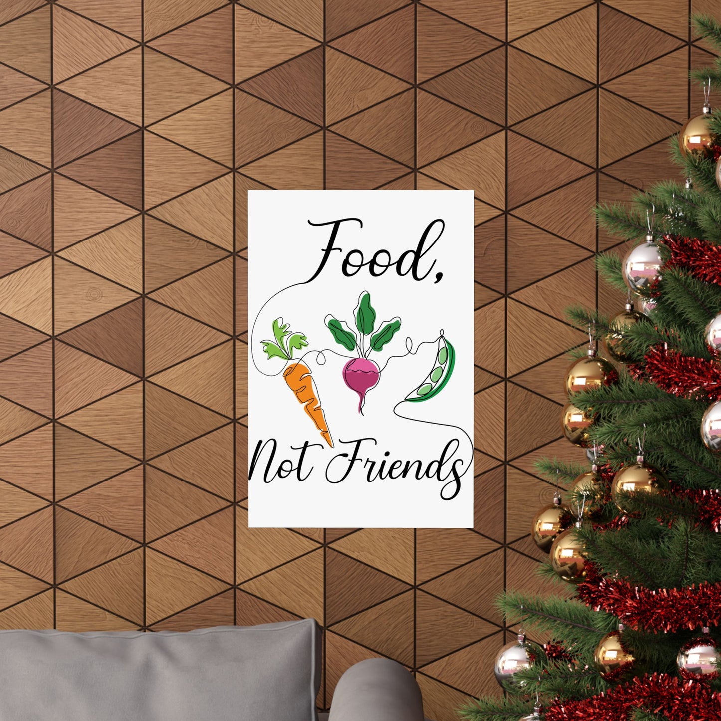 Matte Vertical Posters - Vegan Design