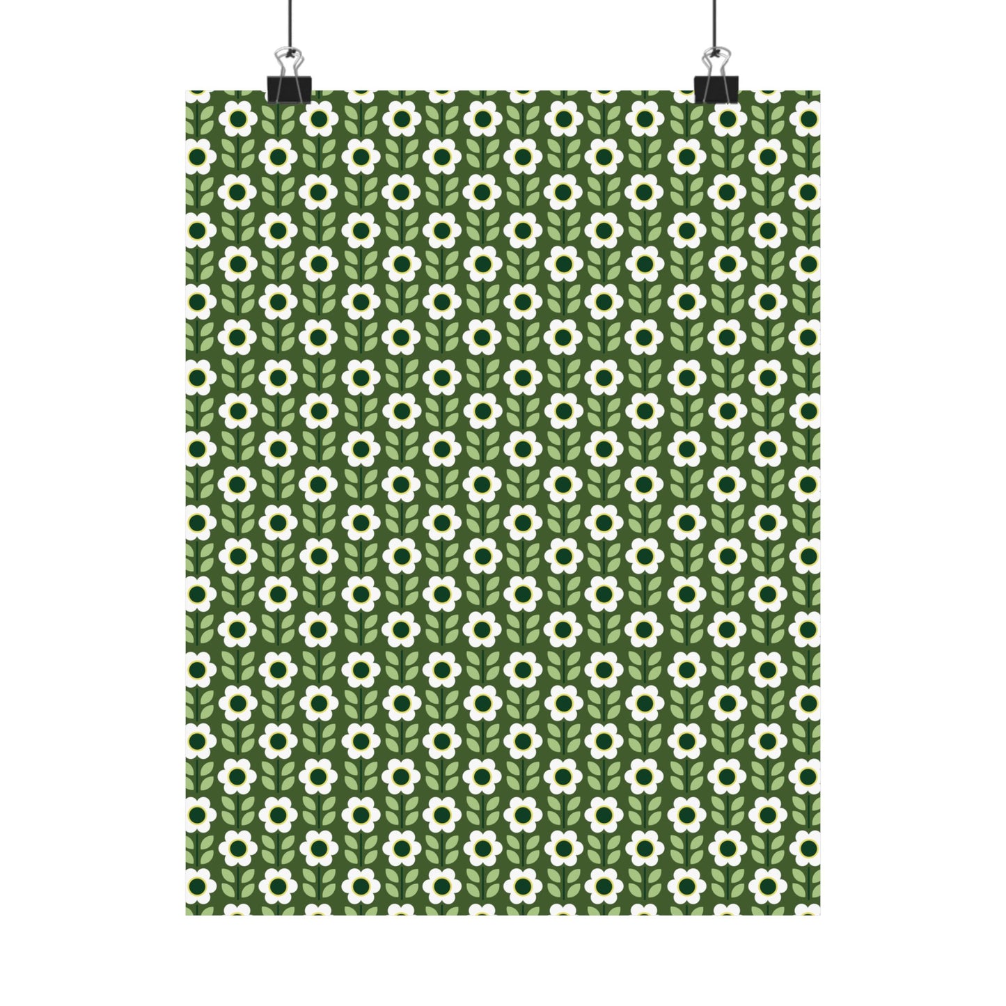 Matte Vertical Posters - Daisy Maze