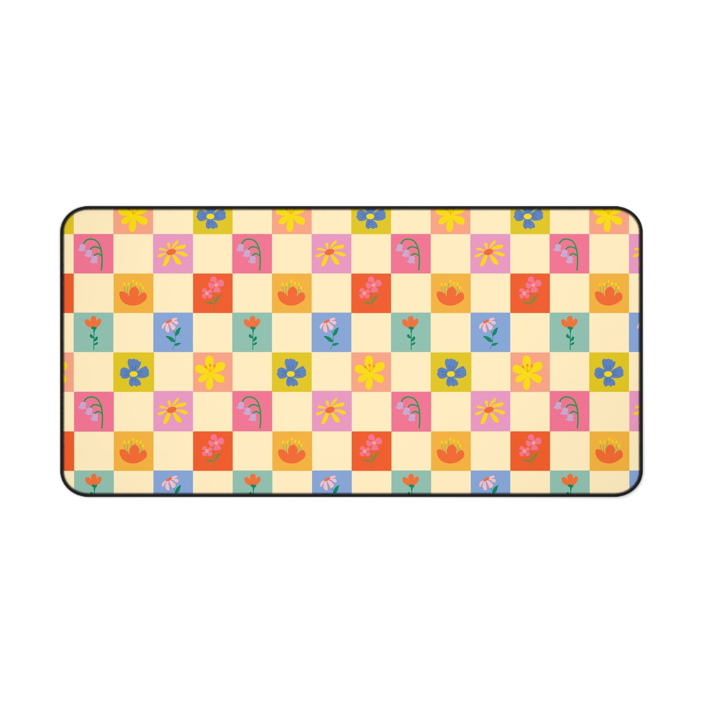 Desk Mat - Flower Pattern