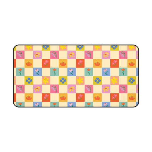 Desk Mat - Flower Pattern