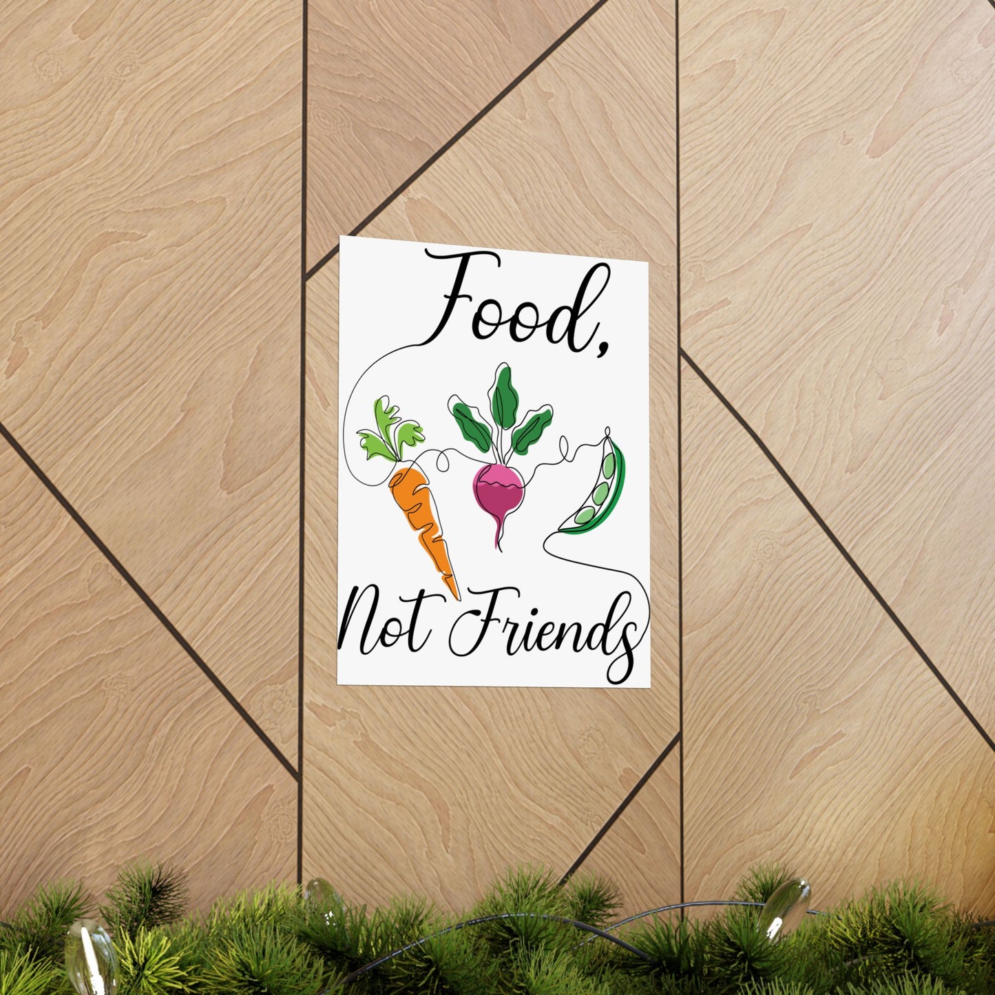 Matte Vertical Posters - Vegan Design