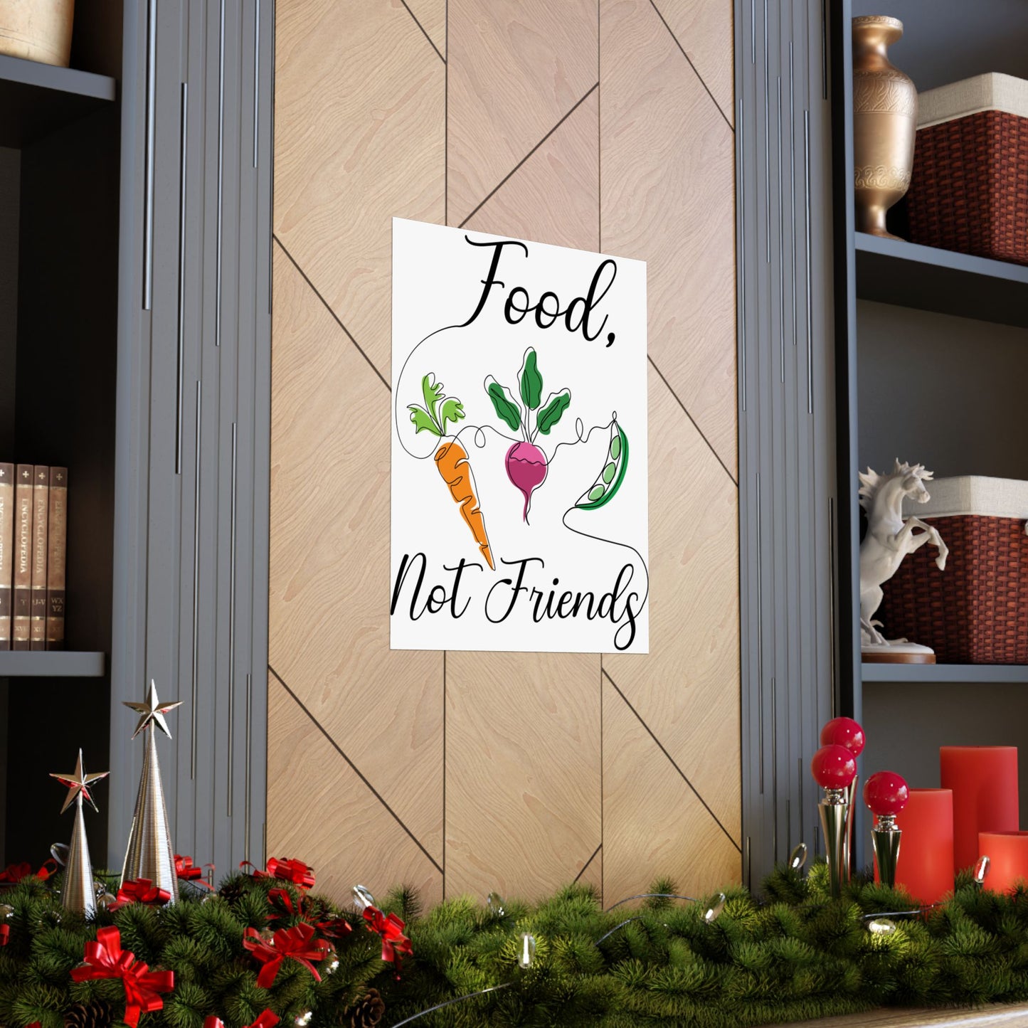 Matte Vertical Posters - Vegan Design