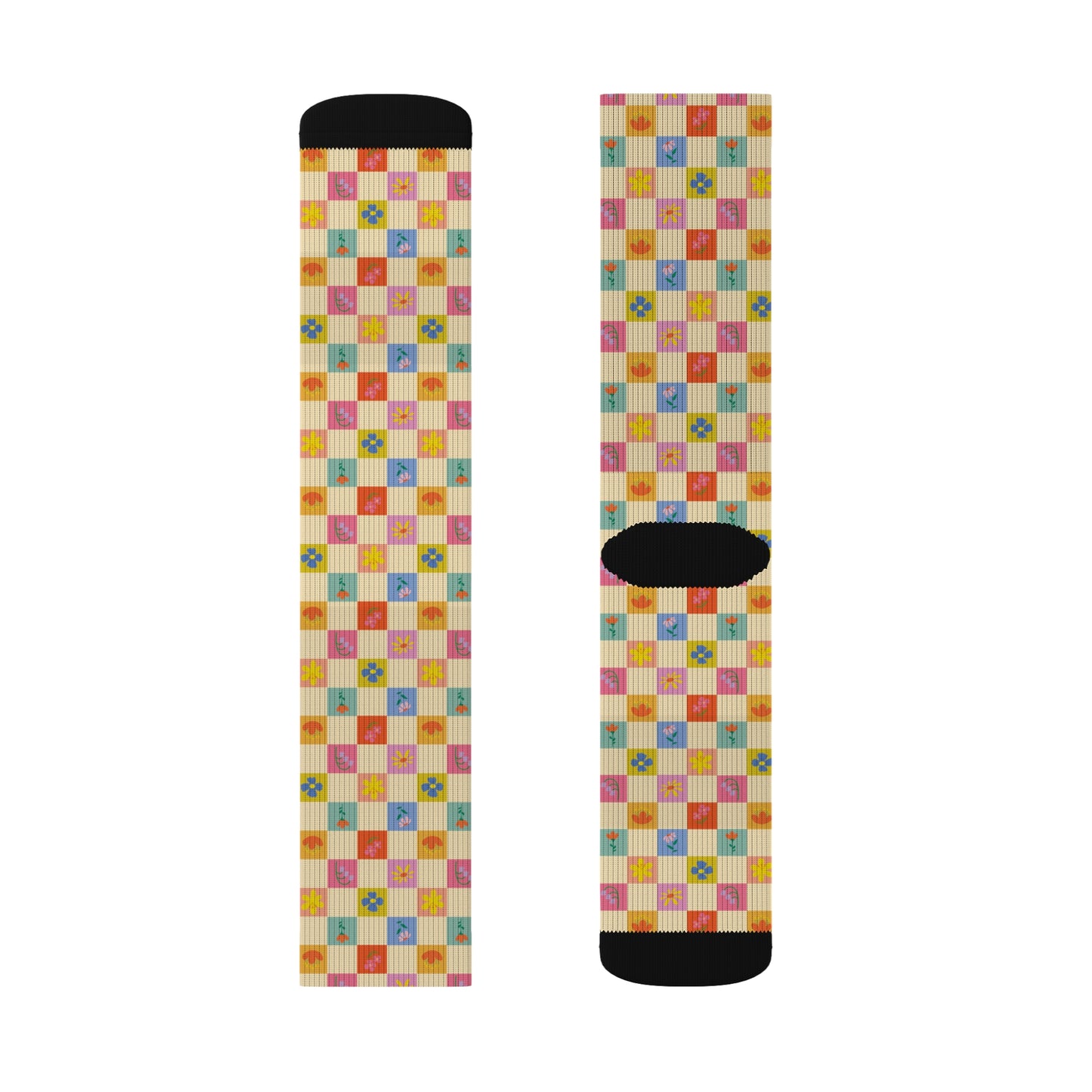 Sublimation Socks - Flower Pattern