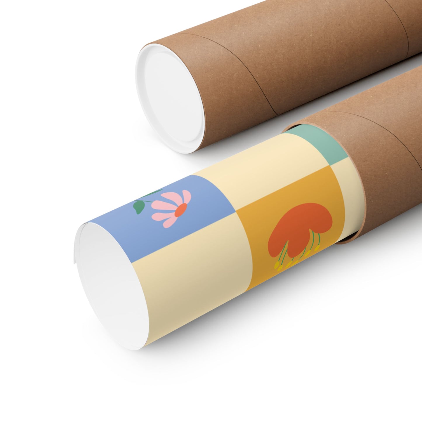 Matte Vertical Posters - Flower Pattern