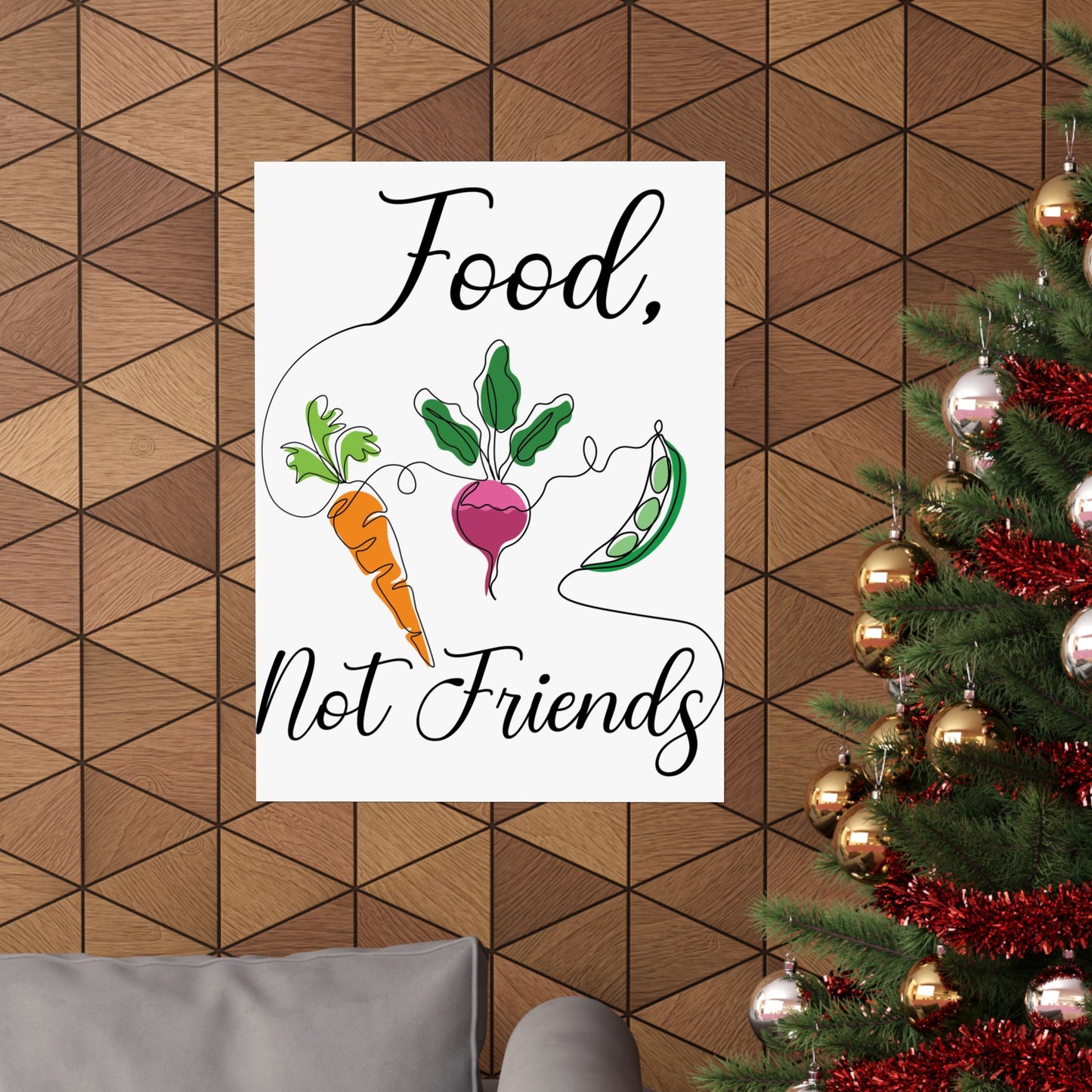 Matte Vertical Posters - Vegan Design