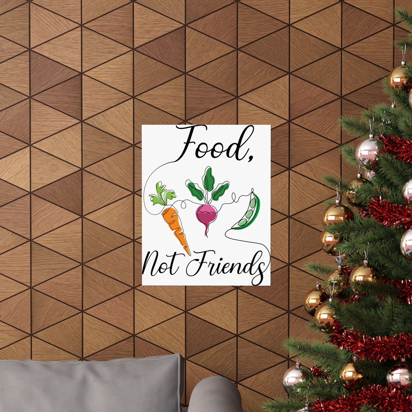 Matte Vertical Posters - Vegan Design