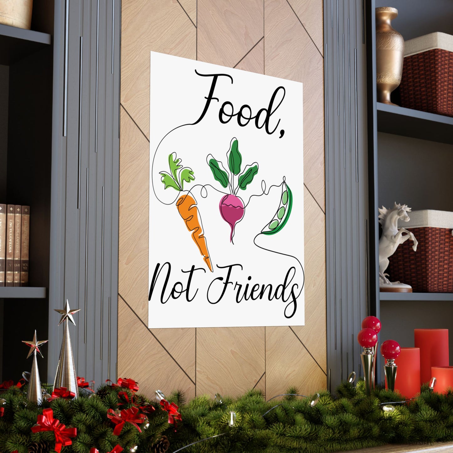 Matte Vertical Posters - Vegan Design