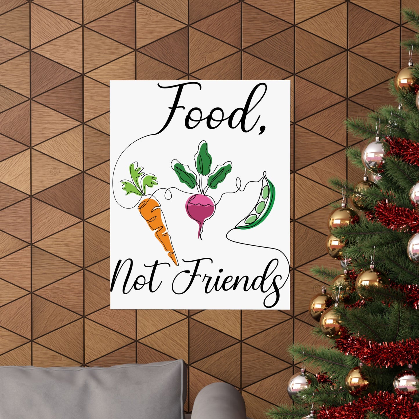 Matte Vertical Posters - Vegan Design
