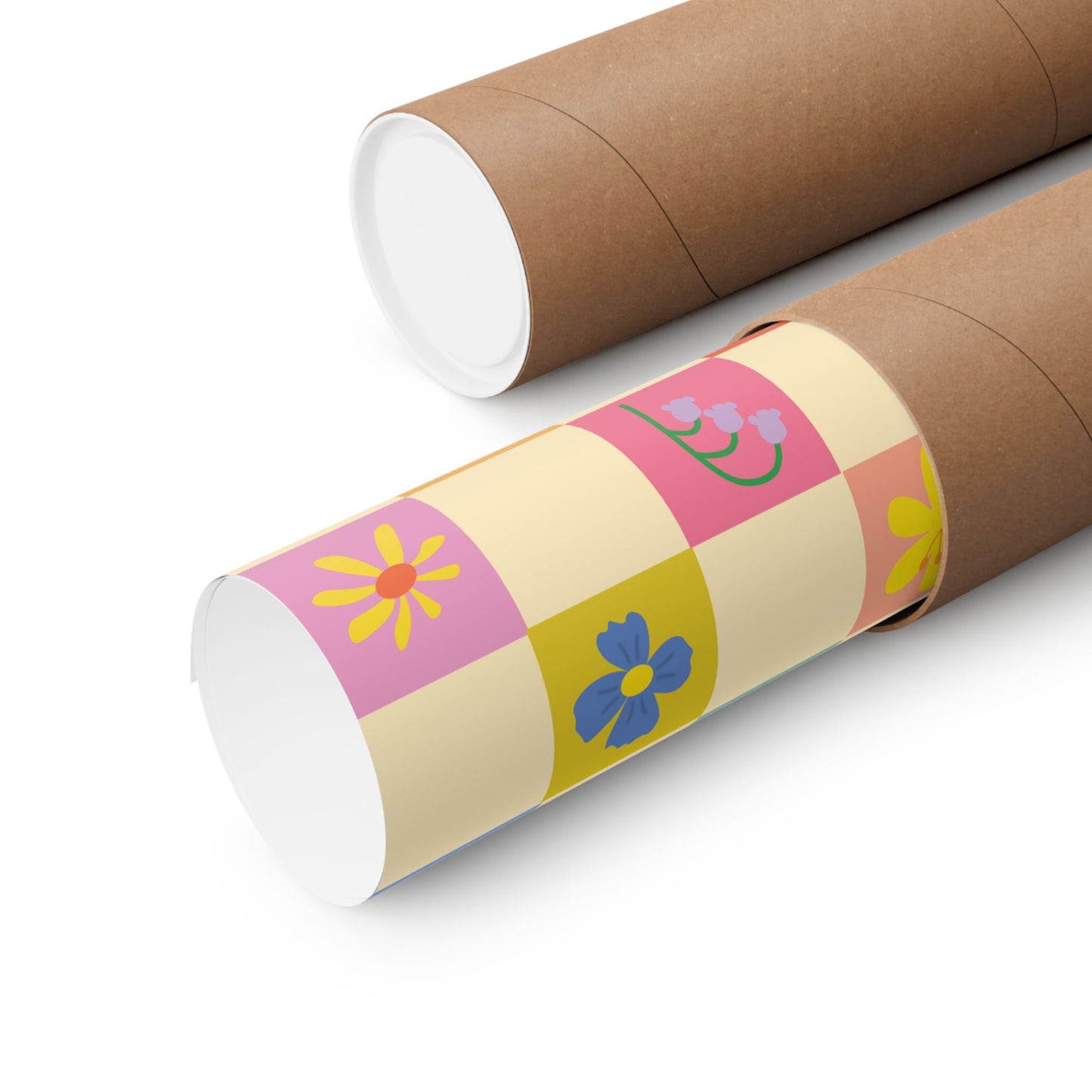 Matte Vertical Posters - Flower Pattern