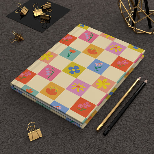 Hardcover Journal Matte - Flower Pattern