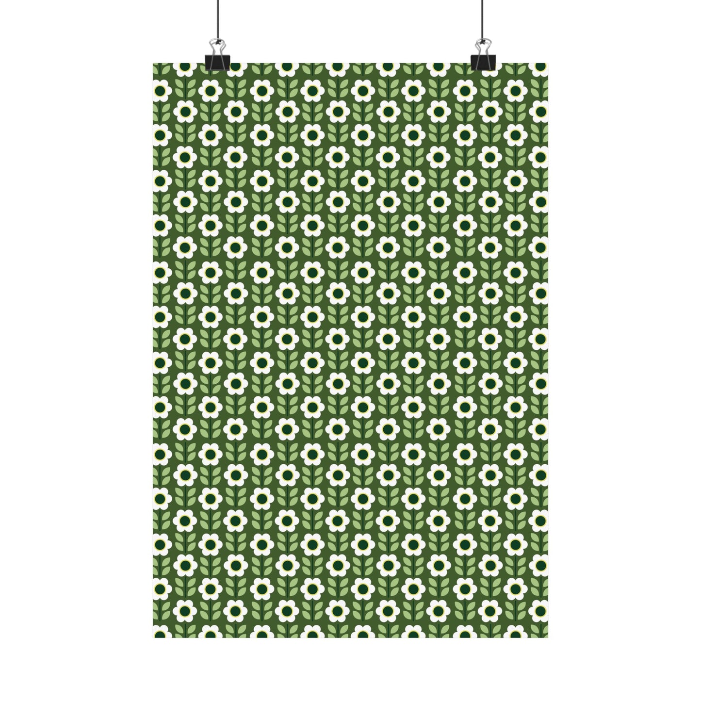 Matte Vertical Posters - Daisy Maze