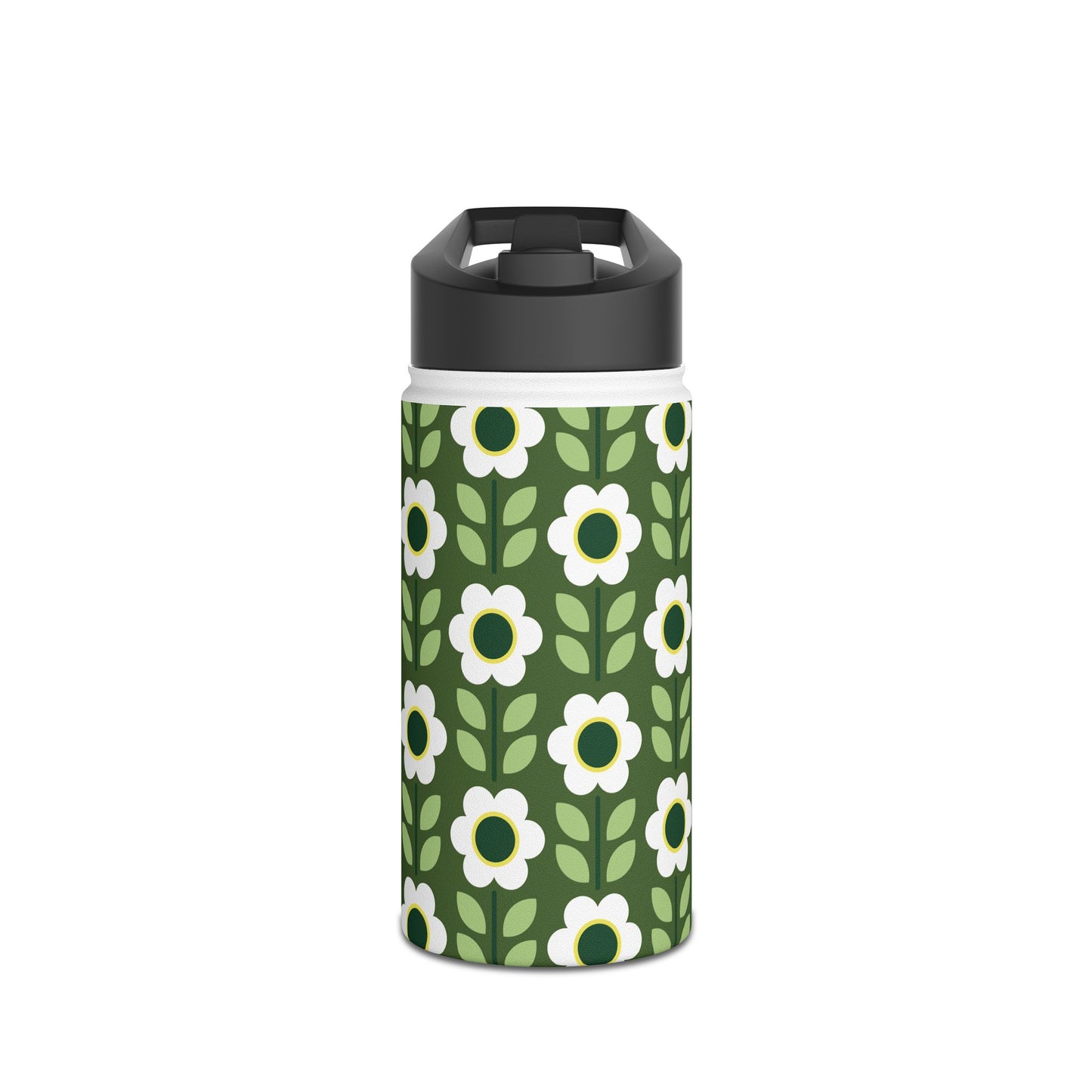 Stainless Steel Water Bottle, Standard Lid - Daisy Maze