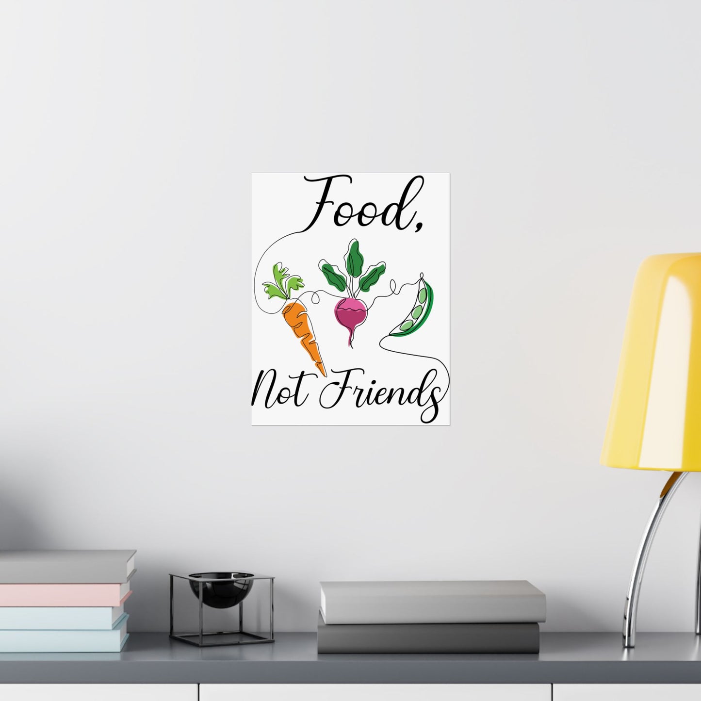 Matte Vertical Posters - Vegan Design