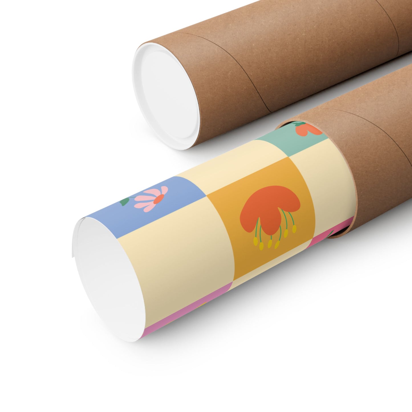 Matte Vertical Posters - Flower Pattern