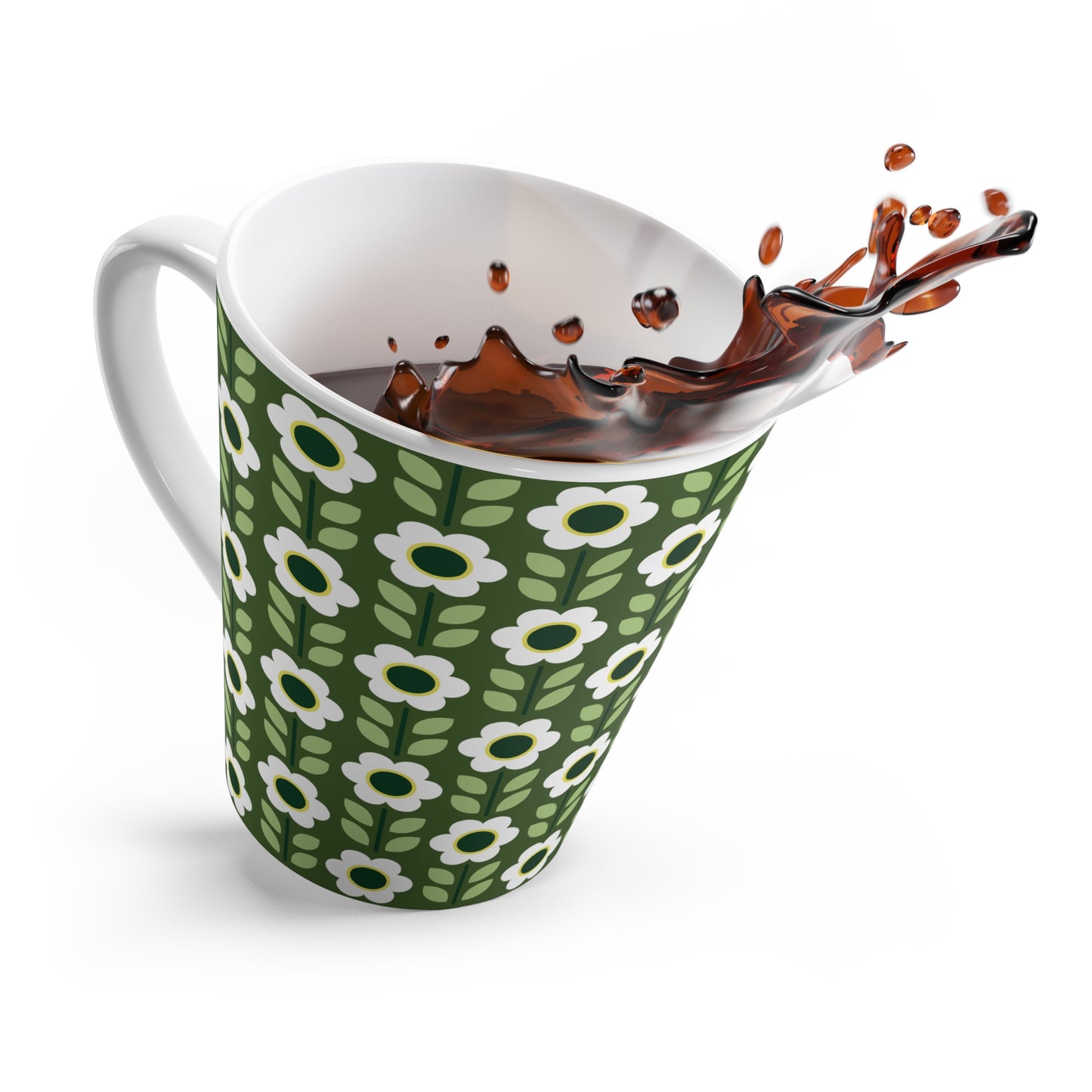 Latte Mug - Daisy Maze