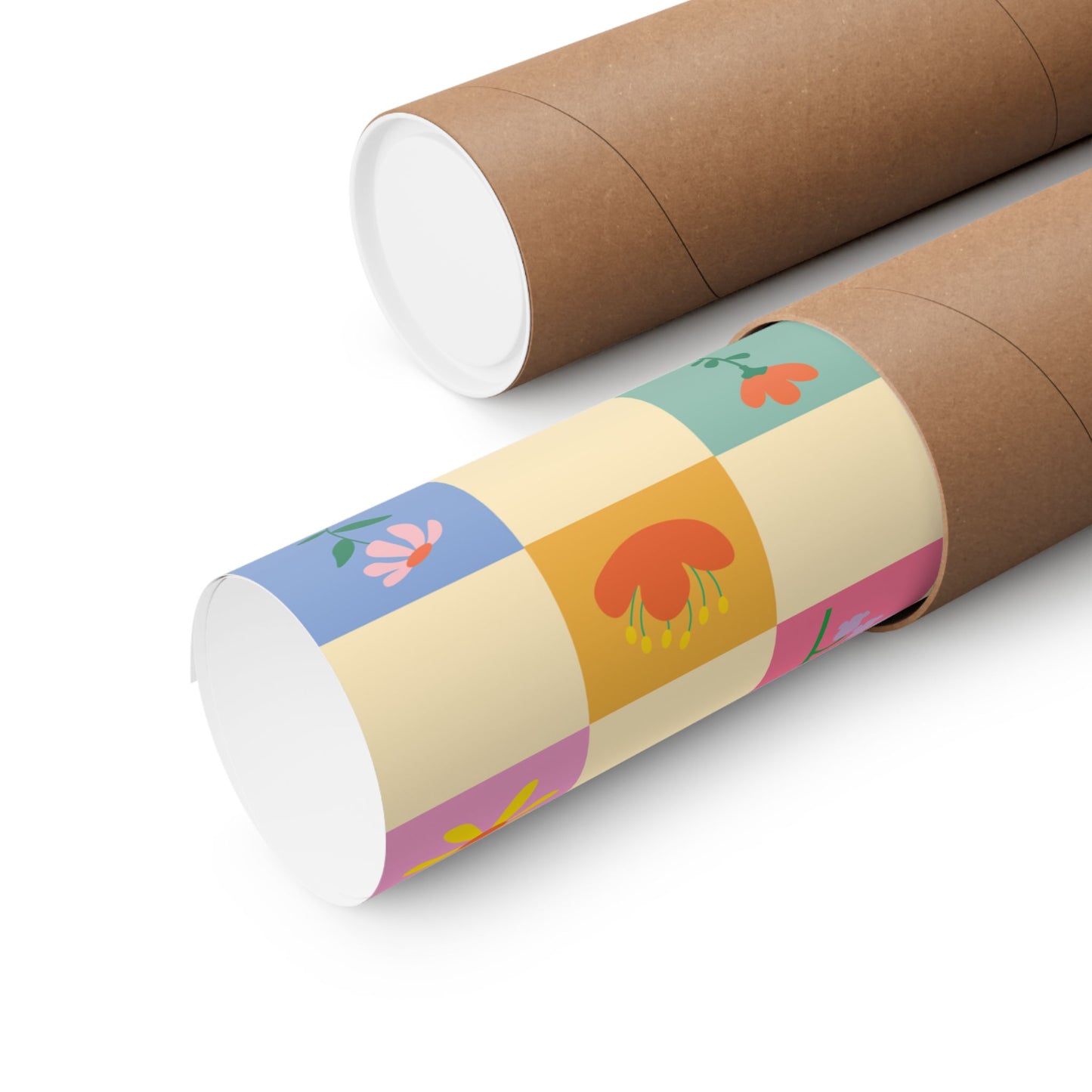 Matte Vertical Posters - Flower Pattern